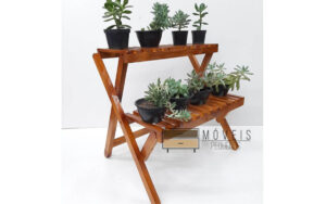 Estante para plantas 2 prateleiras modelo 79