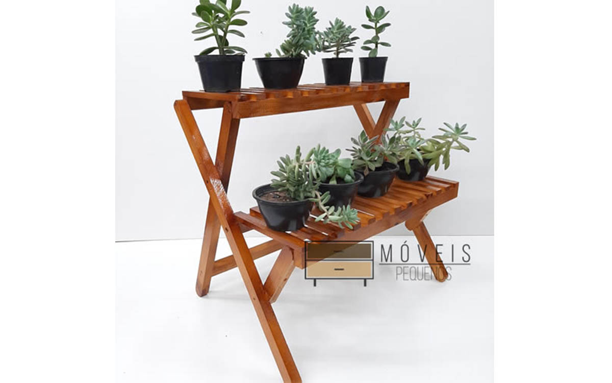 Estante para plantas 2 prateleiras modelo 79 1 Estante para plantas 2 prateleiras modelo 79