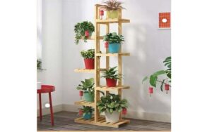Floreira de chão Suporte para vasos de plantas em madeira 13 3 Suporte para vasos de plantas em madeira 13 Suas plantas agora terão um lugar de destaque