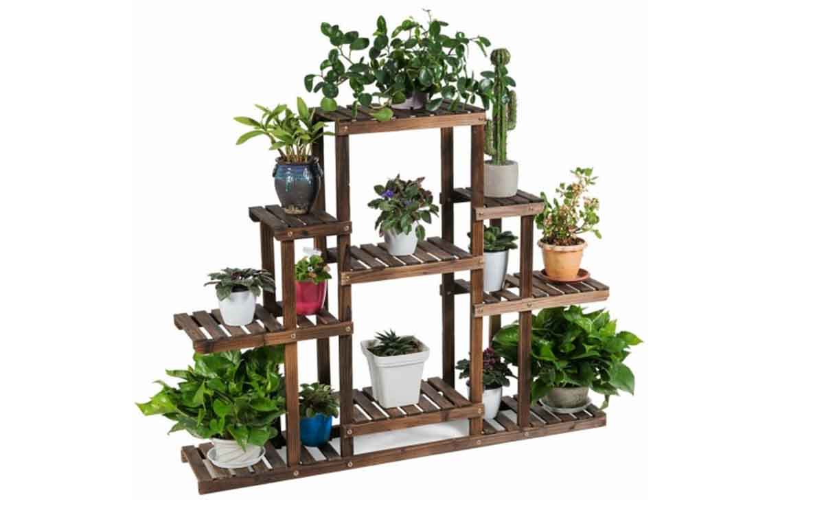 Floreira de chão para vasos de plantas madeira modelo 52 1 Floreira de chão para vasos de plantas madeira modelo 52