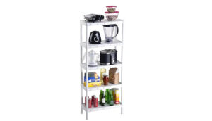 Estante para plantas BRANCA Multiuso Modular Organizadora Plástico com 5 prateleiras