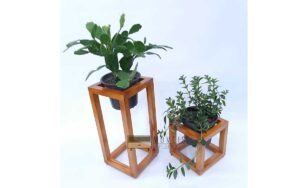 2 Suporte quadrado para vasos 6 Suporte quadrado para vasos