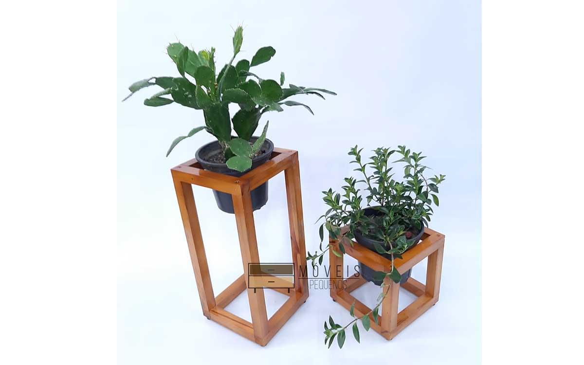 Suporte quadrado para vasos Suporte quadrado para vasos