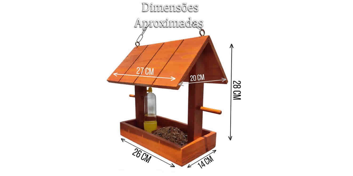 Comedouro Bebedouro e Casinha de Passarinho para Aves Silvestres 1 Comedouro Bebedouro e Casinha de Passarinho para Aves Silvestres