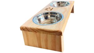 Comedouro duplo Pet bebedouro elevado