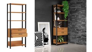 Estante industrial 1 torre com 2 gavetas