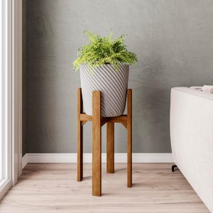 Porta Vaso em Madeira modelo Tripé 55cm
