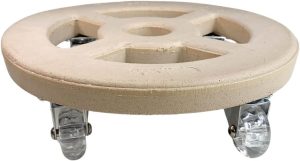 Suporte com Roda 30Cm Alpe Amêndoa