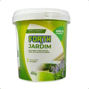 Forth Jardim, Adubo Jardim, Plantas, Fertilizante, Nutrição Equilibrada, NPK, Fórmula Granulada, Gramados, Arbustos, Árvores, Plantas Ornamentais, Balde de 400g