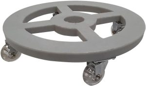 Suporte Redondo com Roda 20cm para Vasos - Alpe & Aritana CORES: Cinza
