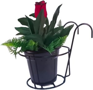 Cesto Suporte Porta Vaso Aramado Pendurar Sacada