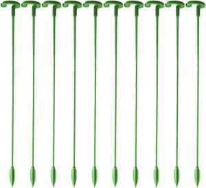 apoio para plantas, 10/estaca suporte haste única jardim s - suporte planta flor haste única para flor tomate amarílis orquídea peônia znet-au