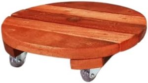 Suporte Vaso Plantas 30cm Roda Rodizio Giratorio Gel Silicone Redondo