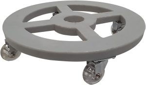 Suporte Redondo com Roda 30cm para Vasos - Alpe & Aritana CORES: Cinza
