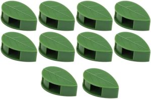 Clips Suporte Grampo Presilha Auto Adesivo Para Fixar Plantas Trepadeiras E Decorativas Na Parede ou Teto (20 Unidades)