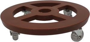 Suporte De 45cm P/Vasos De Plantas Com Rodízios De Silicone