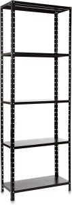 Estante 5 Prateleiras Aço Reforçado Brinquedo Cozinha Peças Cor Preto…