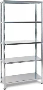 Estante Multiuso Aço Galvanizado 5 Prateleiras 90x190x30