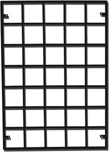 Suporte De Ferro 1m Vasos Jardim Vertical Modular (Preto)
