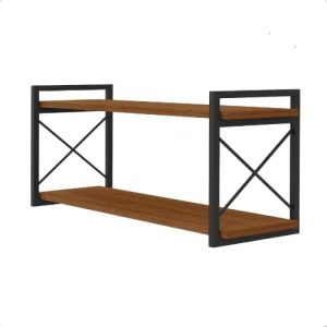 Prateleira Industrial Suspensa Parede Retrô Estante Moderna