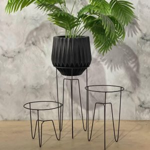 Kit 3 Suporte Tripé Vaso Planta Aramado Ferro Jardim PMG