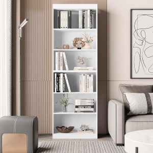 Organizador Livreiro Para Sala Escritório Gold Branco