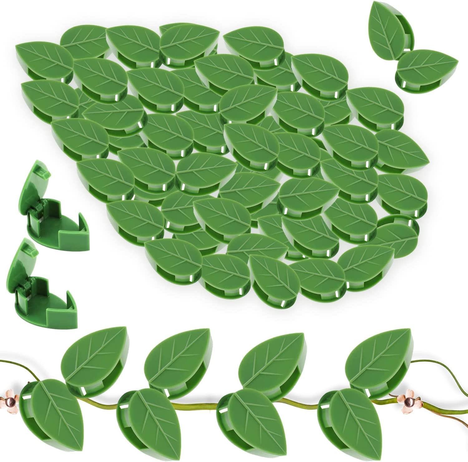 AIYUNDI 30 Pcs Grampos de Fixação de Parede de Escalada de Plantas Autoadesivo Suporte Invisível para Tração de Vinha Planta para Jardim Clipe de Parede para Clipe de Fixação de Plantas de Escalada 1 AIYUNDI 30 Pcs Grampos de Fixacao de Parede de Escalada