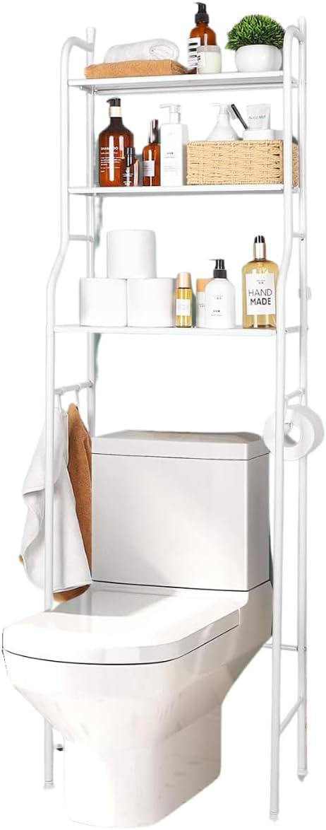 BolaAzul, Rack Organizador para Banheiro Estante C/ 3 Prateleiras 1 BolaAzul Rack Organizador para Banheiro Estante C 3 Prateleiras