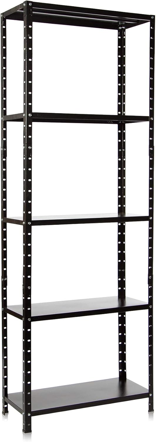 Estante 5 Prateleiras Aço Reforçado Brinquedo Cozinha Peças Cor Preto… 1 Estante 5 Prateleiras Aco Reforcado Brinquedo Cozinha Pecas Cor Preto…