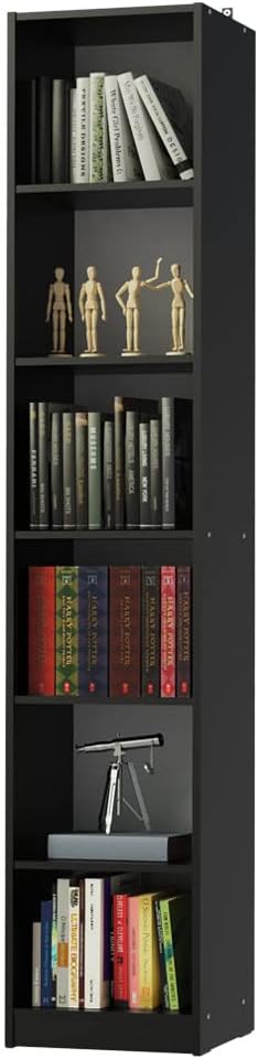 Estante Livreiro Madesa 6906 com 6 Nichos - Preto 1 Estante Livreiro Madesa 6906 com 6 Nichos Preto