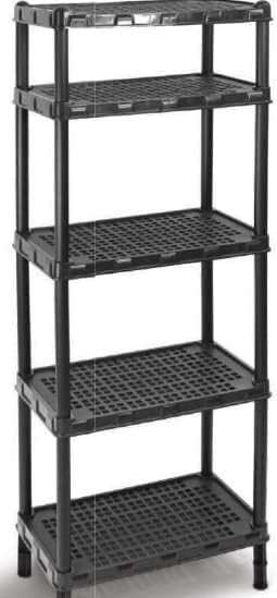 Estante Plastica Veneza 5 Prateleiras suporta ate 12k por prateleira 1 Estante Plastica Veneza 5 Prateleiras suporta ate 12k por prateleira