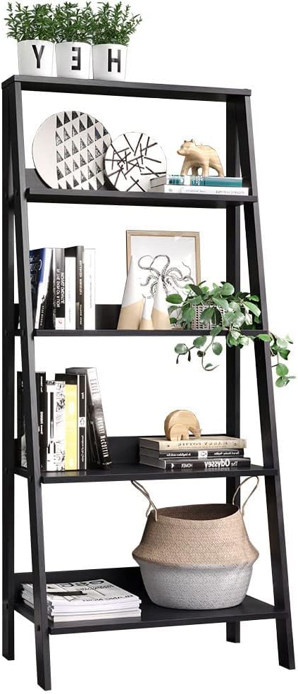 Estante para Livros 4 Prateleiras Cavalete Madesa Preto 1 Estante para Livros 4 Prateleiras Cavalete Madesa Preto