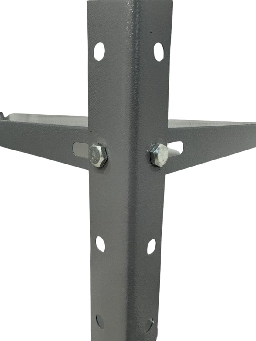 Estante/Armario De Aço 30cm 5 Bandejas Cinza Coluna Bipartida 1 EstanteArmario De Aco 30cm 5 Bandejas Cinza Coluna Bipartida