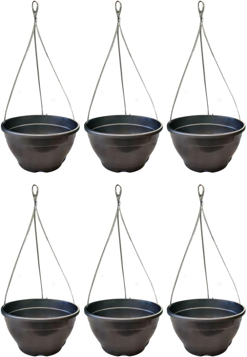 Kit 6 Vaso/cuia Suspenso Para Samambaia e Planta Pendente + Cabo De Aço 1 Kit 6 Vasocuia Suspenso Para Samambaia e Planta Pendente