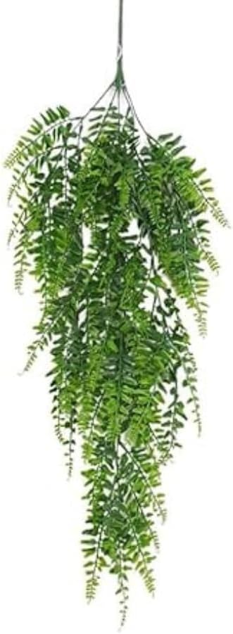 Samambaia Planta Artificial Realista Pendente de Plástico Jardim Vertical Vasos Jardineiras Folhagem Volumosa de 80cm Decoração Para Casa Salas Quartos Escritórios Festas e Eventos 1 Samambaia Planta Artificial Realista Pendente de Plastico Jardim Vertical Vasos
