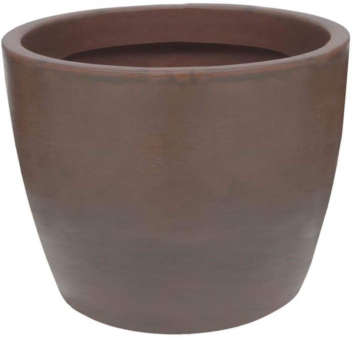Vasart Malta Vaso de Flores Redondo, Rusty, 52x42cm 1 Vasart Malta Vaso de Flores Redondo Rusty