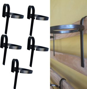 Kit de 5 Suportes de Ferro para Vasos N3 Autoirrigáveis com 16 cm de Diâmetro
