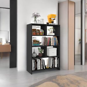 Organizador Estante com Divisórias Livreiro para Escritorio Sala Quarto Sapateira Prateleira para Decoração Divisor de Ambientes - Preto 1 Organizador Estante com Divisórias Livreiro para Escritorio Sala Quarto Sapateira Prateleira para Decoração Divisor de Ambientes - Preto