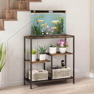 Mesa de Entrada de 3 Níveis, Mesa de Console om Prateleiras de Armazenamento, Estante Organizadora Moderna para Hall de Entrada, Adequada para Salas de Estar, Escritórios e Quartos