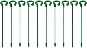 SagaSave 10 hastes de suporte de orquídea Phalaenopsis Suporte de flores para flores suspensas e carnudas, estacas de suporte de plantas anti-queda para plantas rosas e verdes (17 cm)