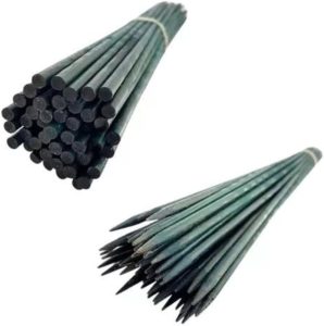 Kit 10 Haste Estacas Tutor Orquídeas Pintada Bambu 1m Verde