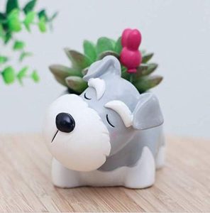 Schnauzer – Vasos de plantas suculentas para cães, para escritório, casa, varanda, paisagem, vasos de flores decorativos criativos