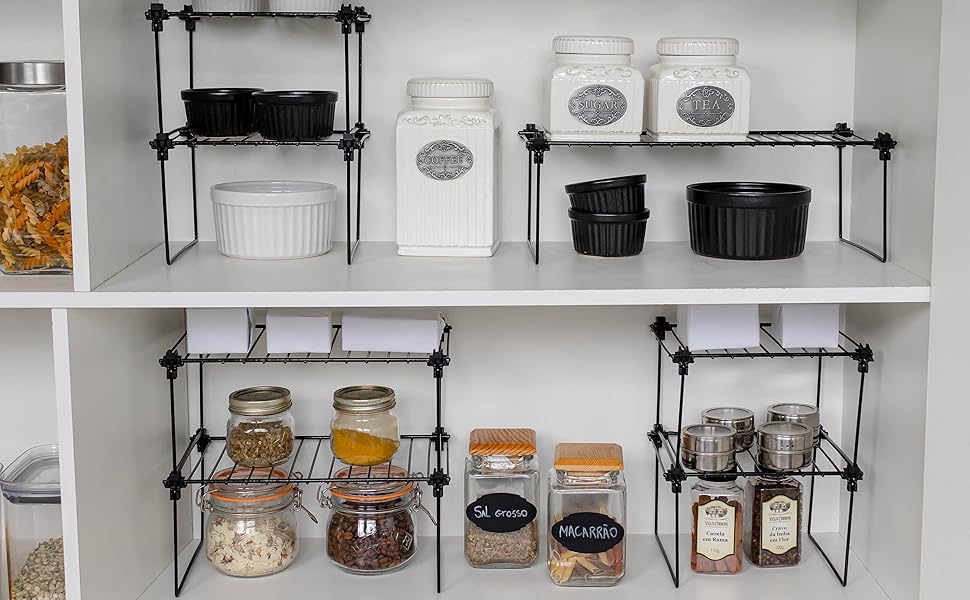 Kit Cozinha Prateleiras Aramadas para organizar