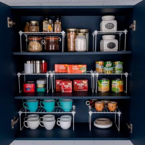 Kit Cozinha Prateleiras Aramadas para organizar - 7 un Branco com Branco