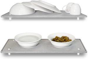 DryRack: Bandeja Grande Organizadora Multiuso Momo Lifestyle, Ultra Absorvente de Terra de Diatomáceas para Cozinha, Banheiro, Suporte de Vaso de Plantas e Comedouro Elevado para Pets (2)
