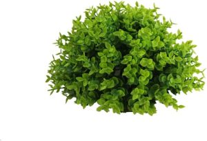 Buchinho Artificial Besha Planta Bola de Grama Decorativa Verde Topiaria