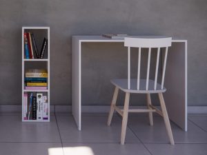 Estante Para Livros Livreiro Branca Organizador Compmovel
