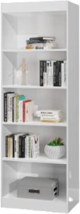 Estante Livreiro Multiuso 4 prateleiras 1,78m Office Branco J&a 1 Estante Livreiro Multiuso 4 prateleiras 1,78m Office Branco J&a