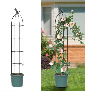 Treliça para plantas trepadeiras treliça de jardim ao ar livre 150 cm treliça à prova de ferrugem para plantas trepadeiras ao ar livre obelisco treliça rosa treliça planta treliça flores internas