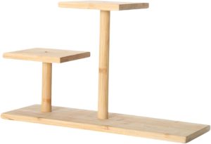Ｂｅｓｇａ Suporte para plantas em vasos pequenos, estante para exposição de plantas em camadas, suporte para plantas de madeira, prateleira para exposição de